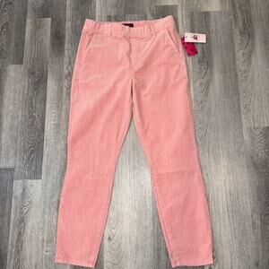 Juicy Couture Womens Pink Velvet Skinny Pants Size 12 Stretch Velour